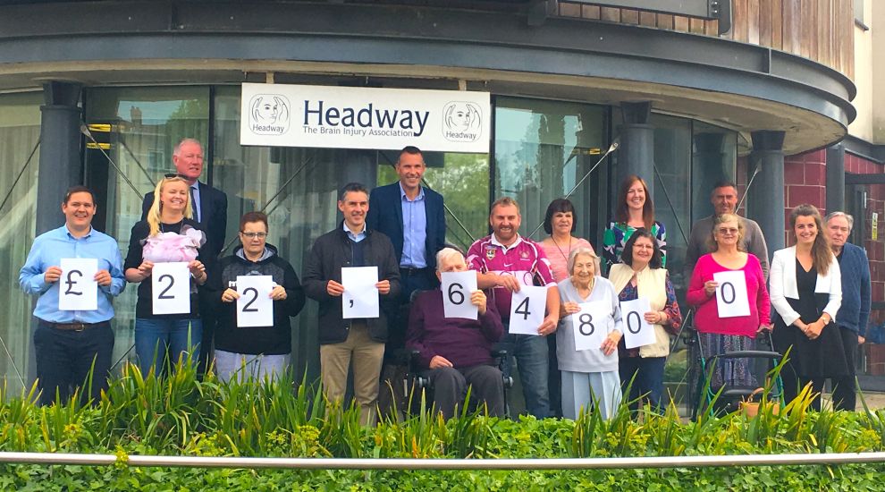 VIDEO - Fundraising, sweat and trainers: marathon team bag £22k for Headway