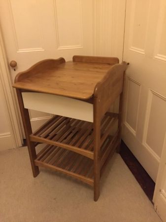 Solid wood baby changing table 