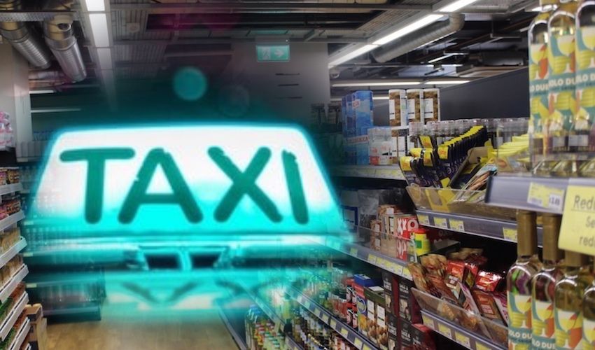 Supermarkets team up with taxis to deliver ‘bags of basics’