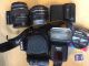 Sony Alpha SLT A65VK 24MP DigitalS LR Camera Black Kit w DT 18-55mm-Lens/ 1.8-50mm lens uv filter, extra battery and carry case. Jessops flash 