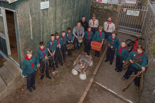 Guernsey Electricity helps get fundraising started for new scout hut