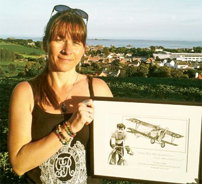 Arty mum puts pen to paper for charity