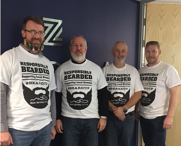 ZEDRA Guernsey staff grow beards for charity