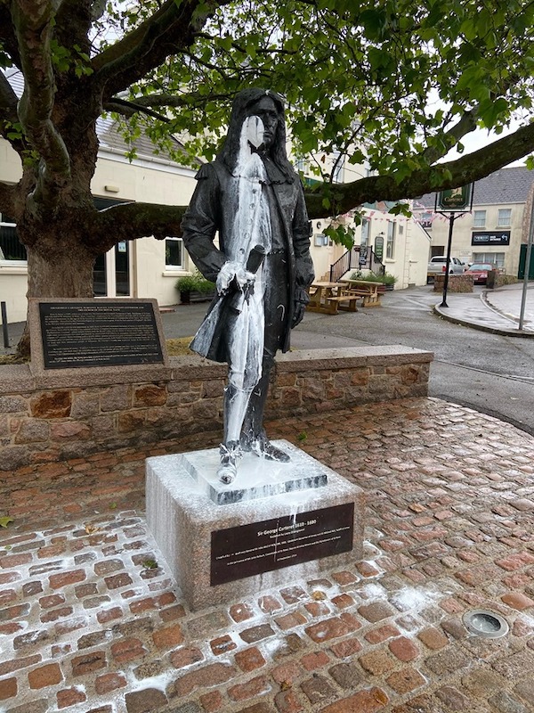 George de carteret statue 