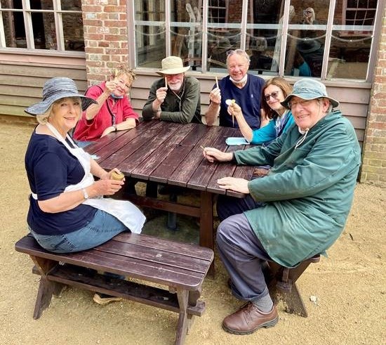 Taking_a_well-earned_ice_cream_break_at_Hamptonne_after_cleaning_all_the_tack_in_the_stable_2021.jpg
