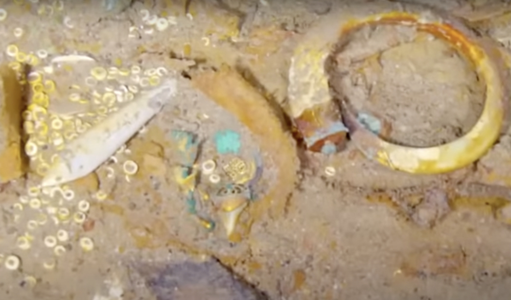 WATCH: Gold and shark-tooth necklace found on Titanic by CI firm ...
