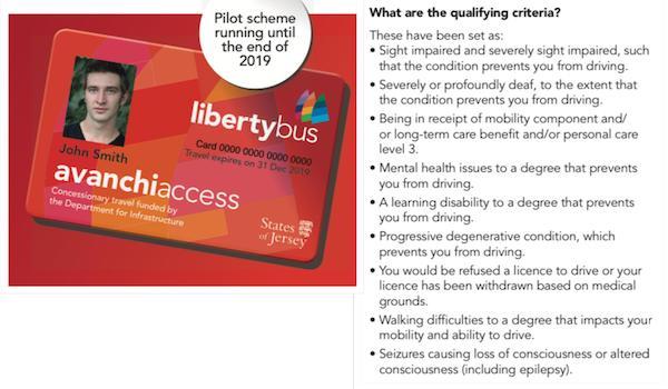 disabled bus pass guidelines