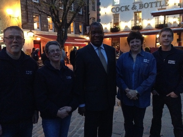 street pastors with reverend les Isaac