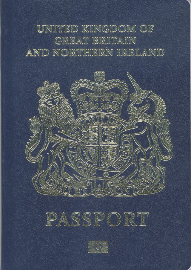 blue passport (PLEASE CREDIT - HOME OFFICE/PA)
