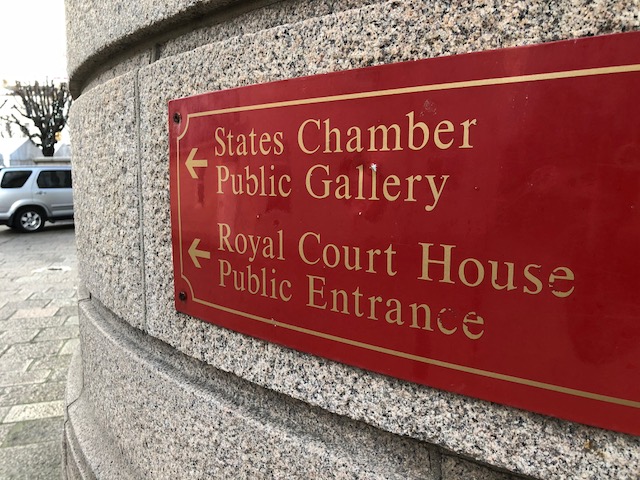 Jersey Royal Court and States Chamber sign