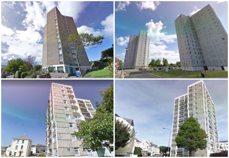 high-rise flats andium towers
