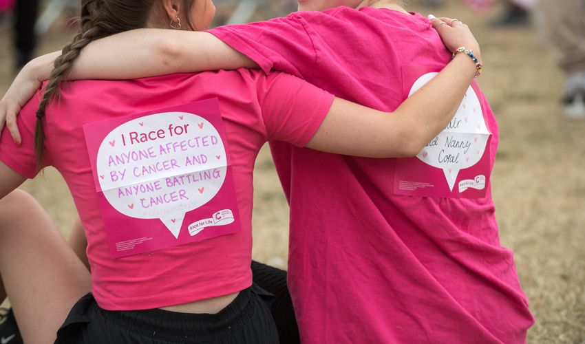 Everyone is welcome at the race for life in Jersey!  