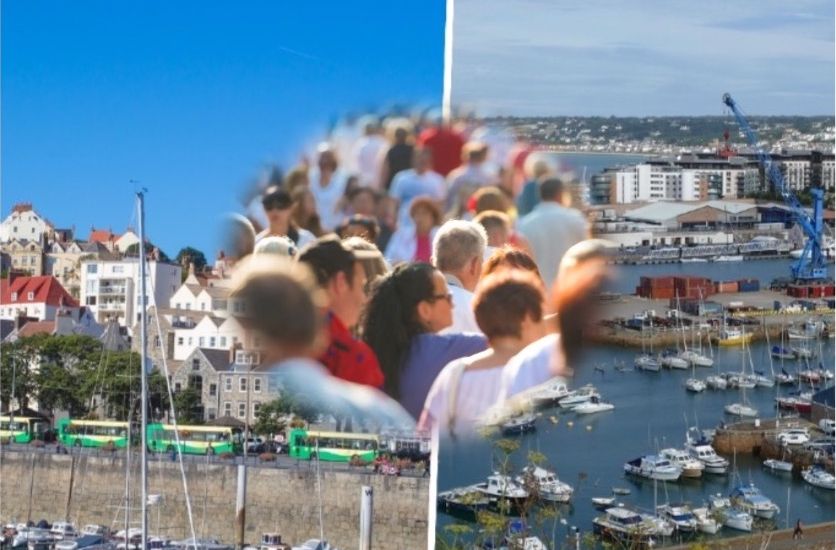 Could Jersey have 3 times the population of Guernsey?