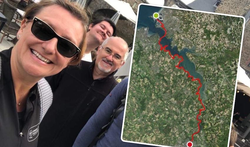 Minister tackles 30-mile French walk for young people with disabilities