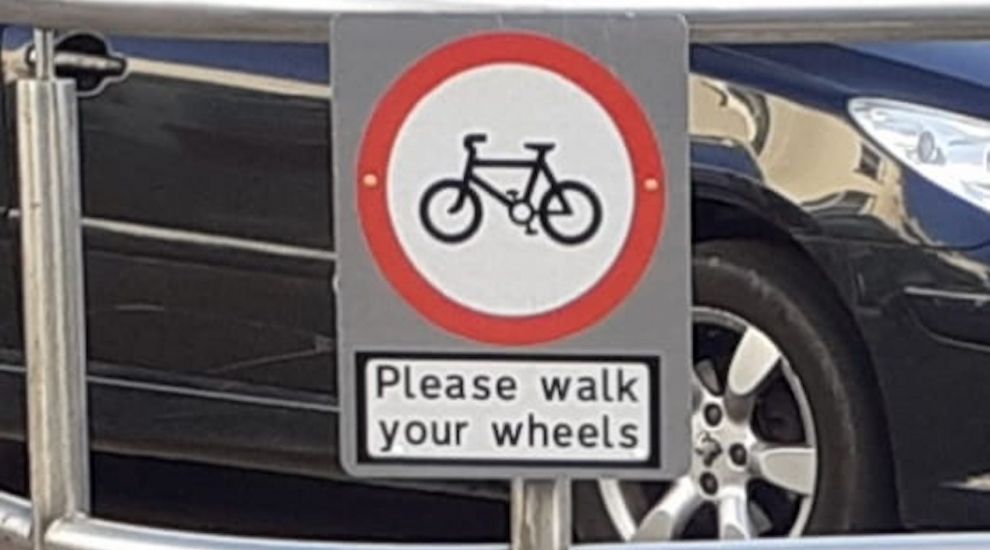 Police urge cyclists to 'walk their wheels' in town