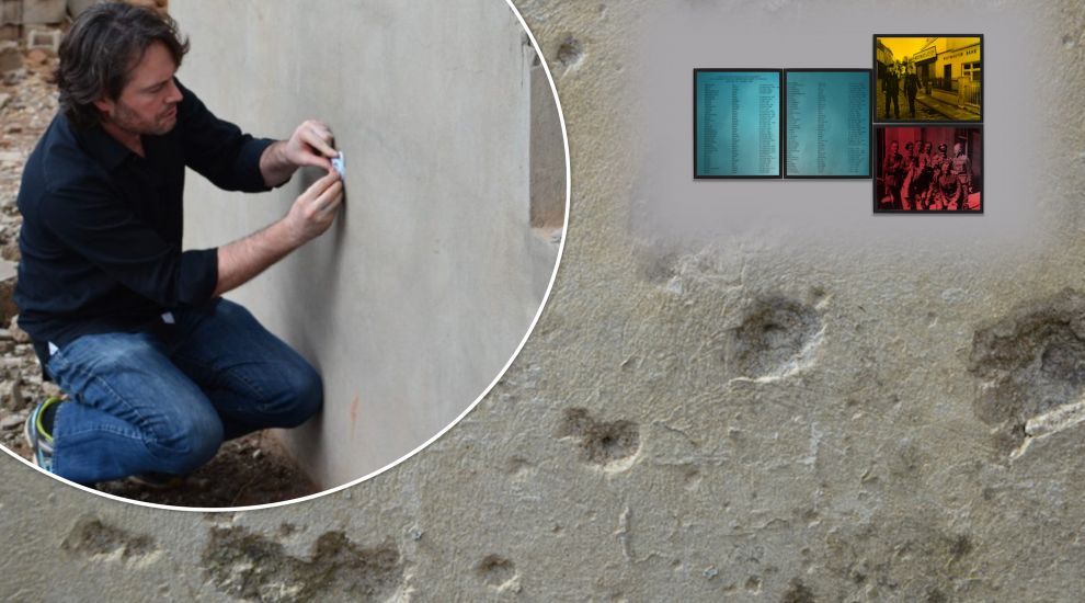 Artist reproduces Alderney 'execution' wall