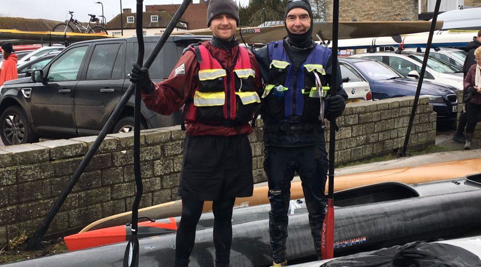WATCH: Father and son set off on gruelling challenge for local charity