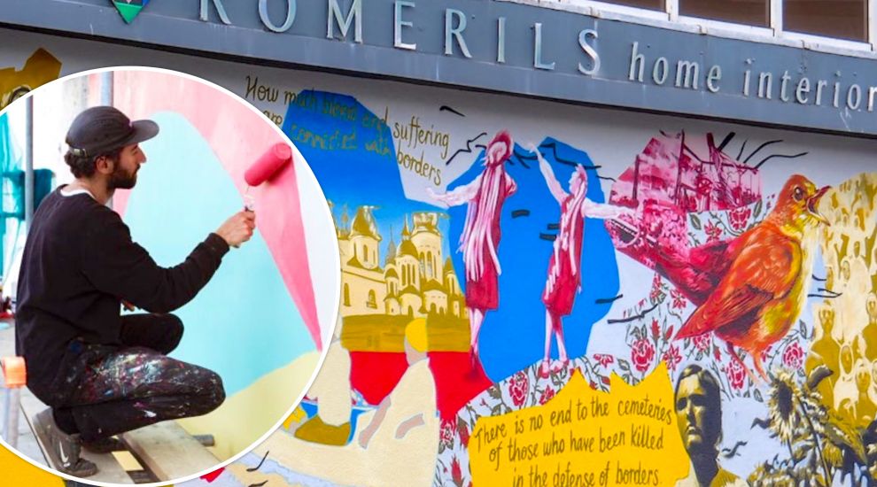 WATCH: Vibrant mural in support of Ukraine unveiled