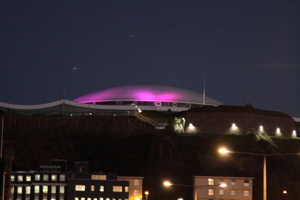 Fort Dome goes pink to remind us all to Coppafeel!