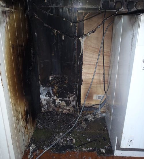 Family evacuated from home after fire in kitchen