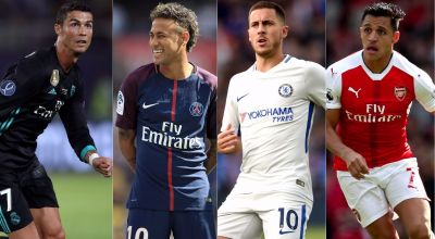 Here are the top 20 players in Fifa 18 – and how much their attributes have changed