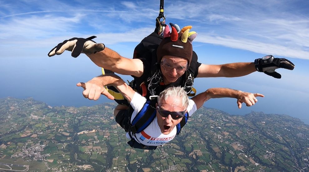 Skydiving feats contribute to record charity tally