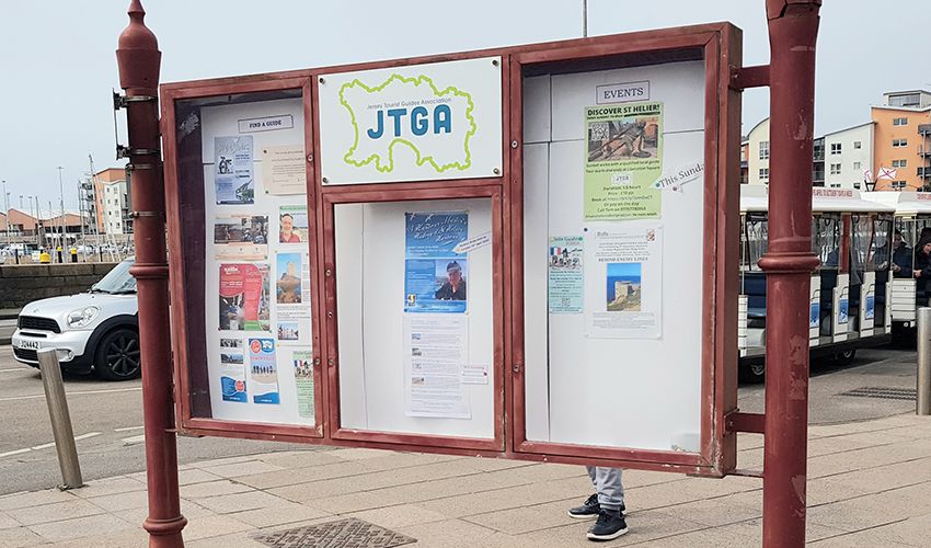 Jersey Tourist Guides Association Launch their Liberation Square Notice Board
