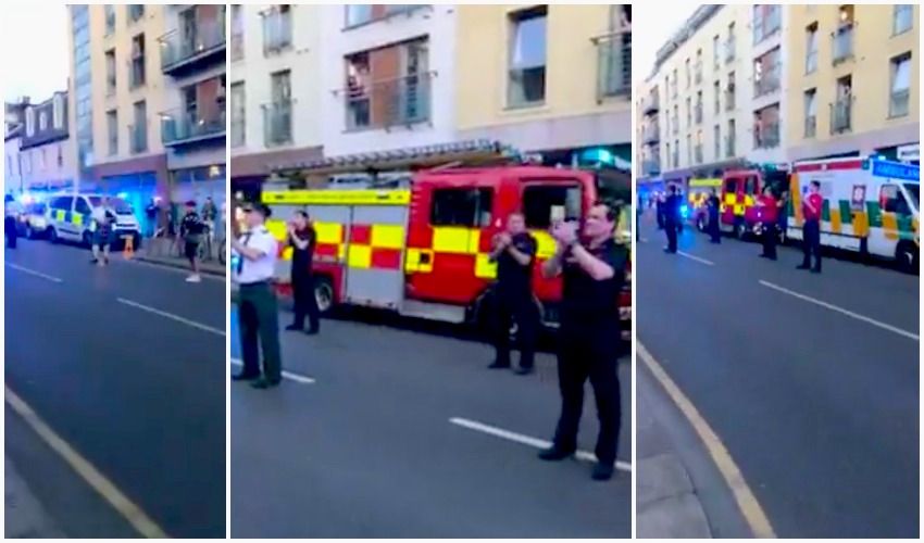 WATCH: Emergency services clap for carers