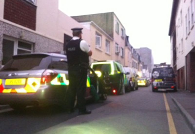 Video: Armed Police arrest man following Lewis Street drama