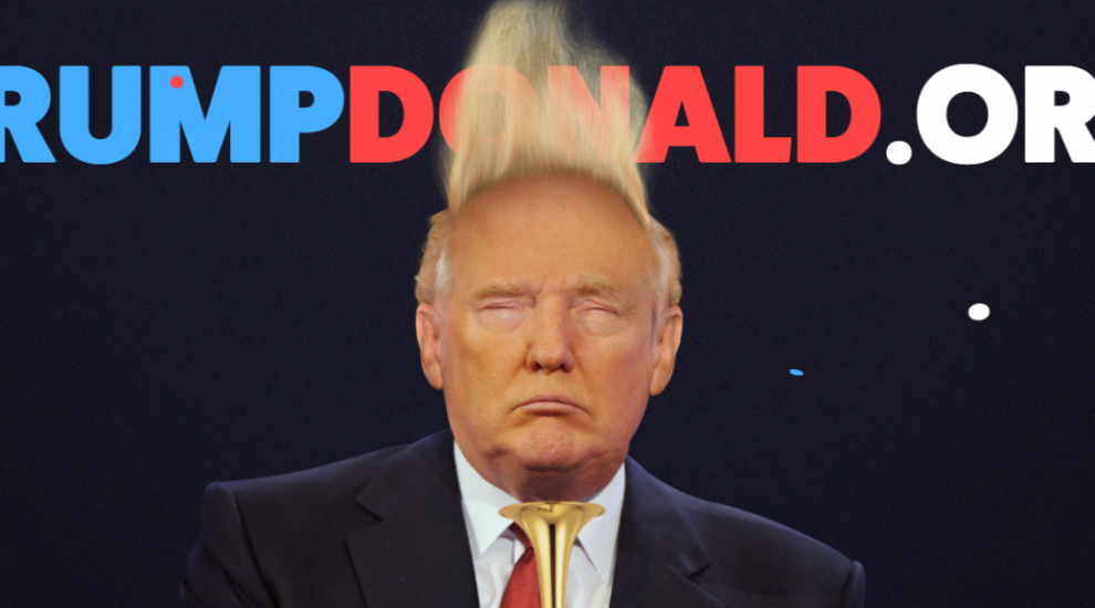 There is a website where you can 'trump' Donald Trump