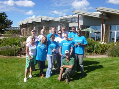 Barclays employees don their gardening gloves for Jersey Hospice Care