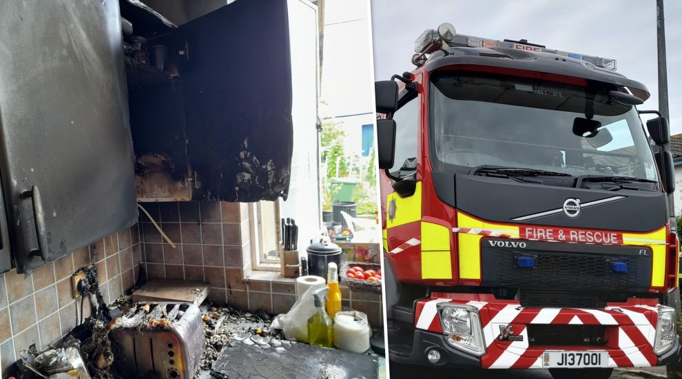 Elderly couple forced to flee property after kitchen fire