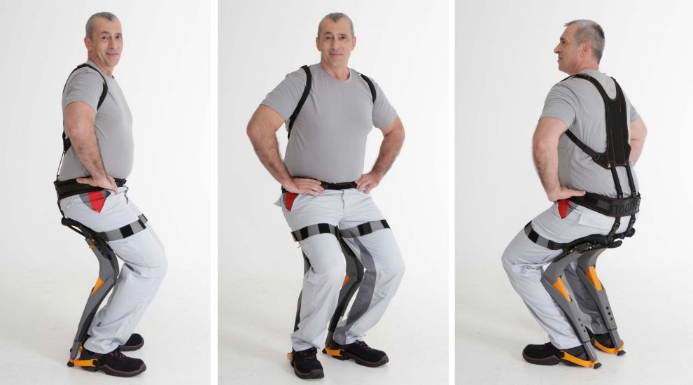 Chairless Chair: A wearable device that will let you sit anywhere you want
