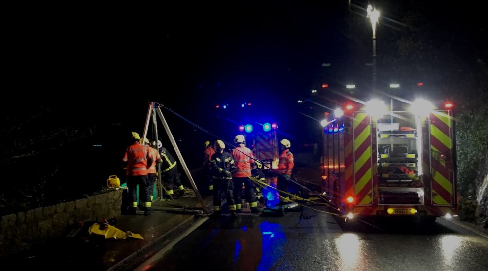 Man rescued after 50ft post-night out fall