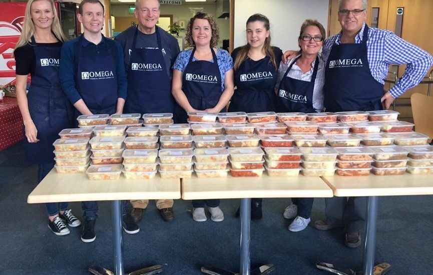 Finance workers spend the day in the kitchen to support Grace Trust