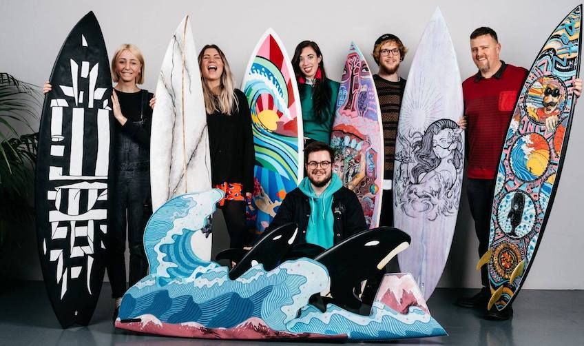 Artists get 'on board' with surf charity auction