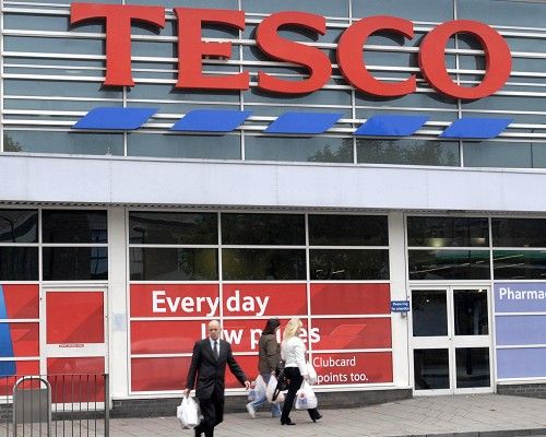 Tesco reveals sharp fall in sales