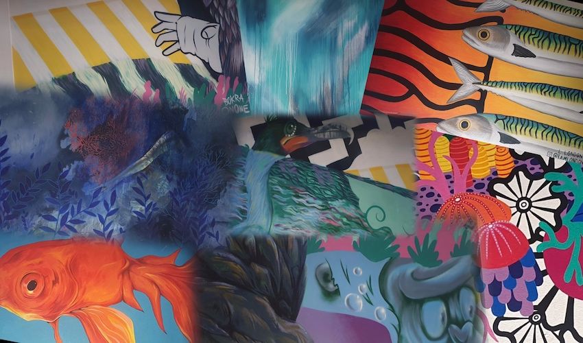 GALLERY: Fish market gets colourful with new murals