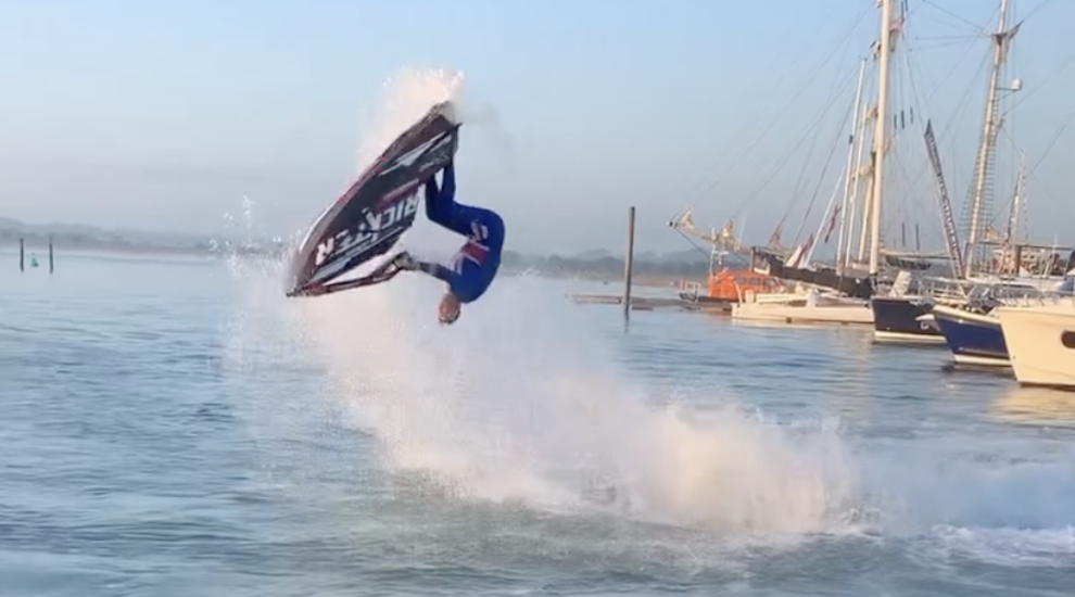 WATCH: Professional jet skier set to perform at Boat Show