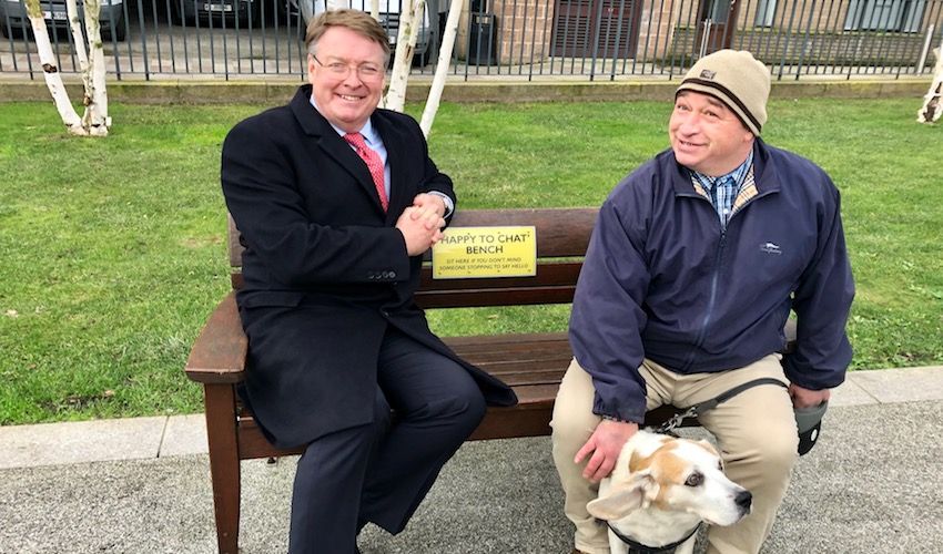 Jersey’s first ‘chatty’ bench unveiled