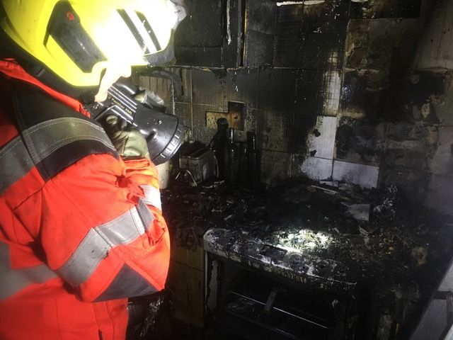 Fire fighters tackle flooding and multiple blazes