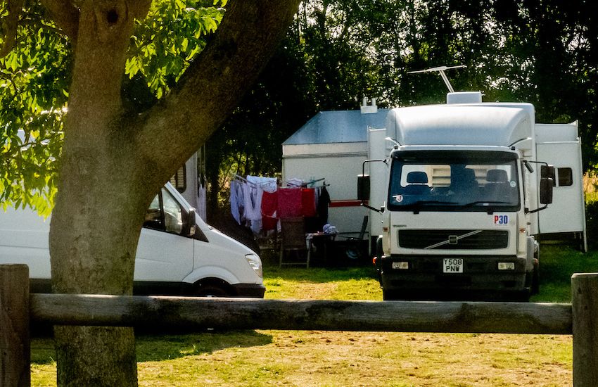 Funfair caravaner camp out “not acceptable”