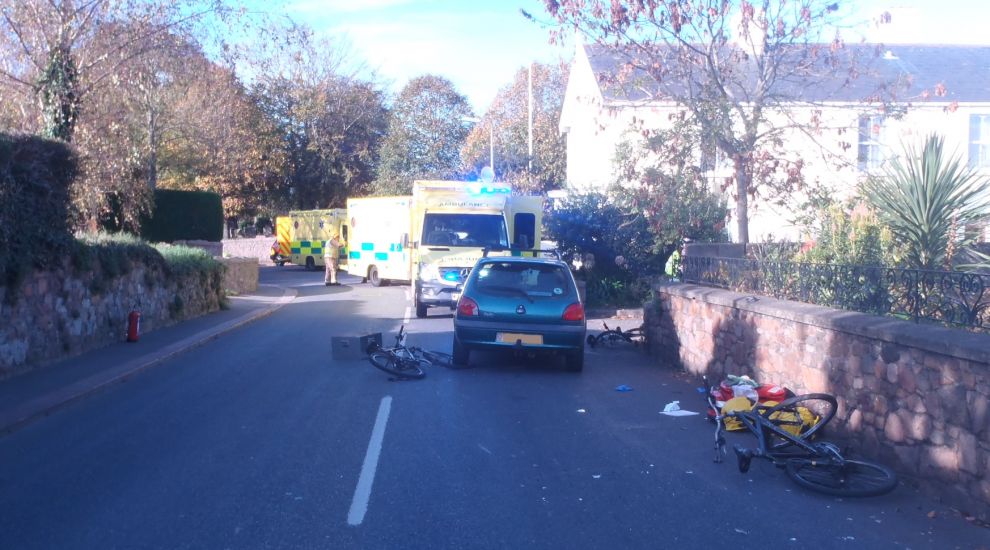 Three cyclists with “serious multiple injuries” after Sunday morning crash