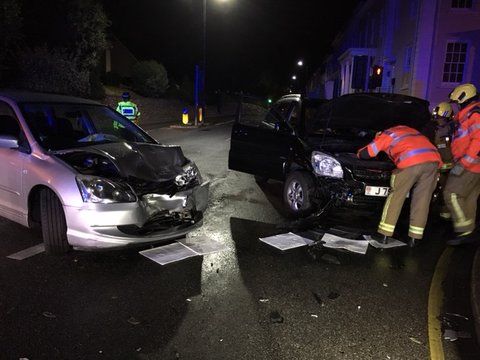Two car smash