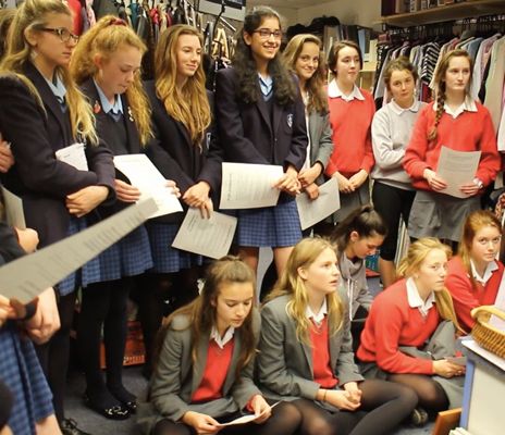 Hired, fired or inspired? Schoolgirls take on the Chief Minister