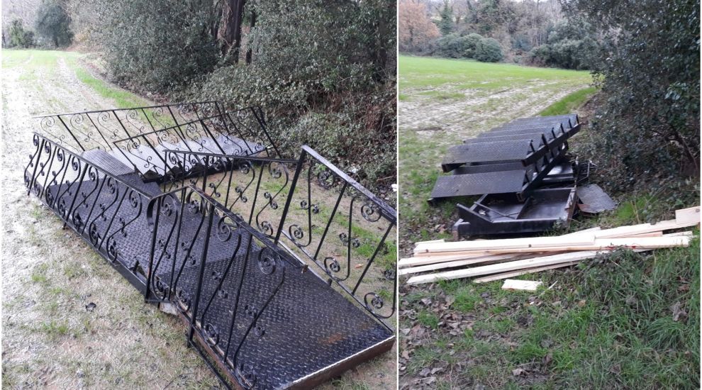 Hunt for staircase flytipping culprit