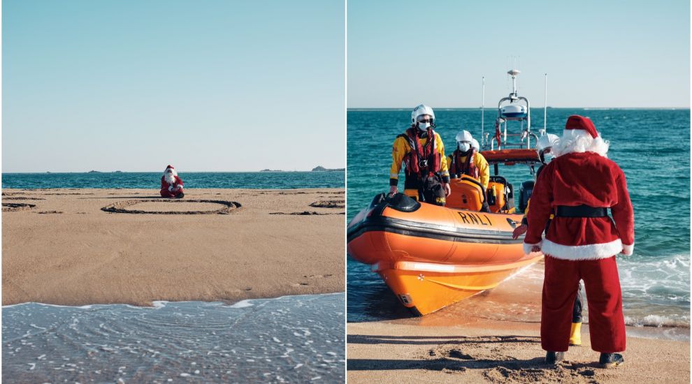 WATCH: Lifeboats rescue bearded stranger from Minquiers