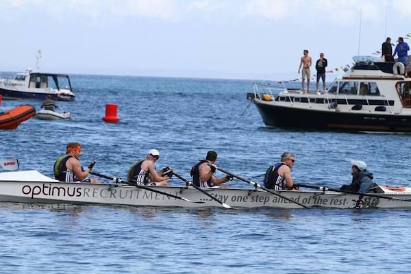 Oars at the ready for 50th Sark to Jersey