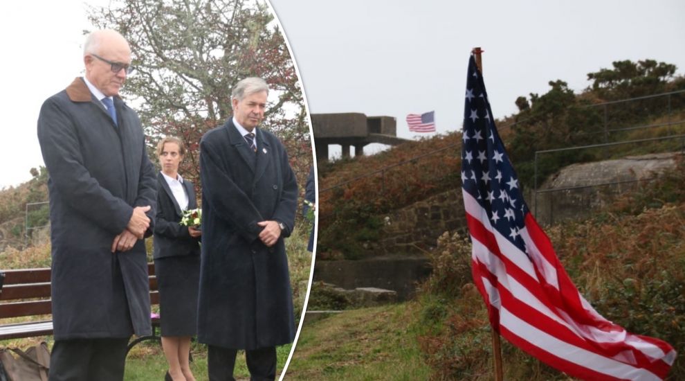 Ambassador pays tribute to US soldiers lost off the coast of Jersey