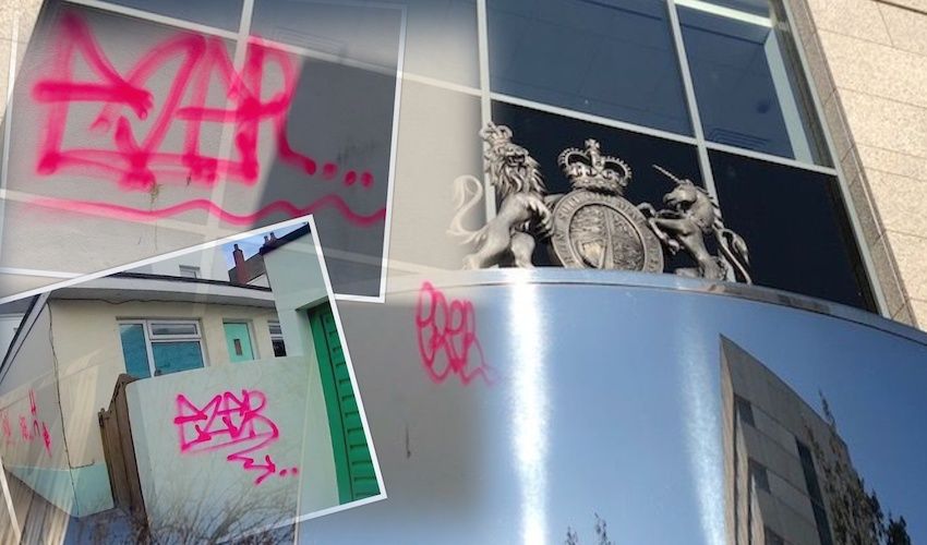 Graffiti tagger (21) admits damages